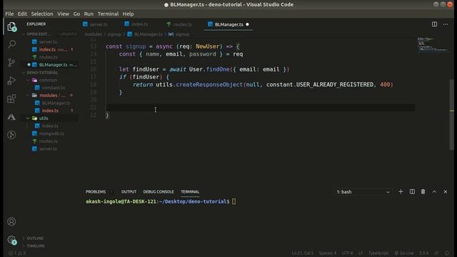 Deno Tutorial Part - 4 | Registration using Deno | MongoDB смотреть онлайн