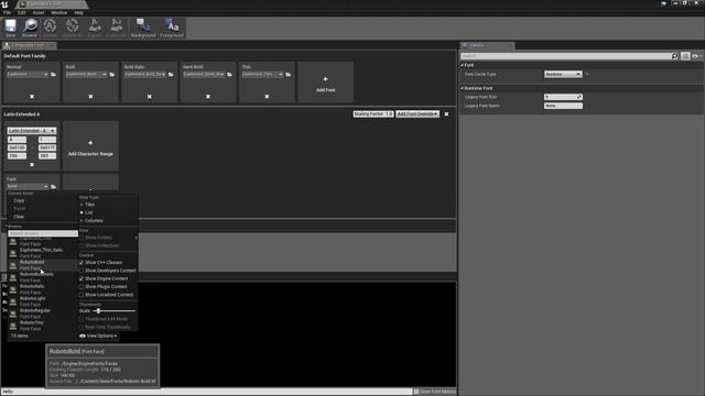 Unreal Engine 4.18.3 Font Face & Sub-Font Families | DevinLevelDesign смотреть онлайн