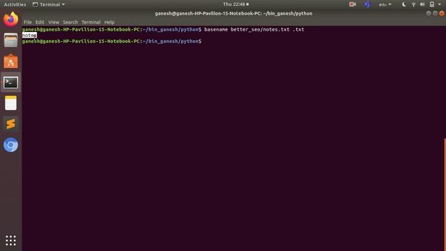 Linux Commands - Basename command смотреть онлайн