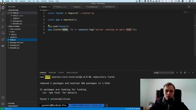 CORS express.js tutorial | Cross-Origin Resource Sharing in Node смотреть онлайн