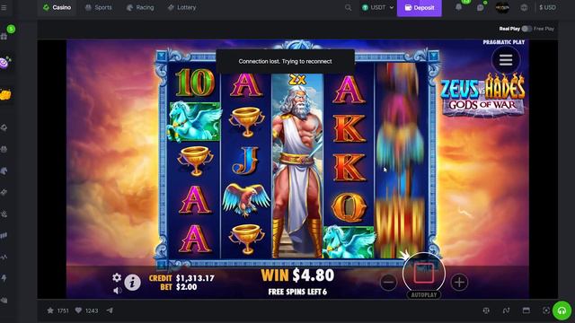 HUGE SESSION ON THE ZEUS VS HADES SLOT! смотреть онлайн