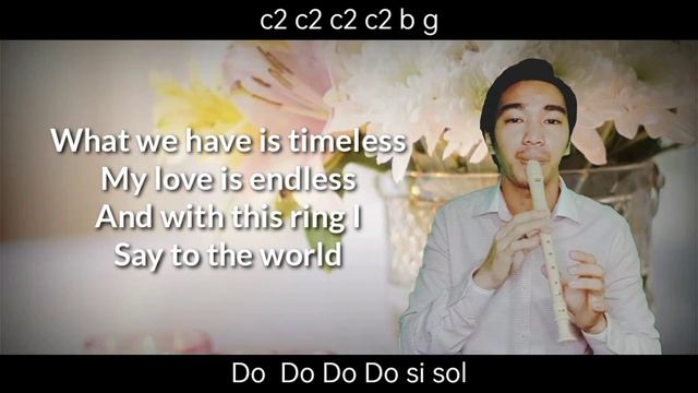 Westlife Beautiful in White Flute Recorder with Lyrics смотреть онлайн