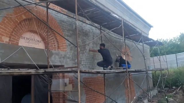 Реставрационные работы , обмазка кирпичной кладки 19 века защитным слоем смотреть онлайн