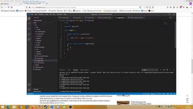 PSR-4 autoloader with composer смотреть онлайн
