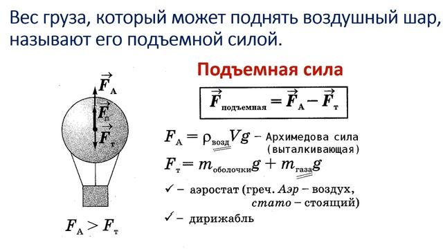 7 класс. Условия плавания тел. смотреть онлайн