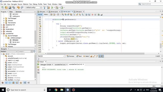 Text Chat Application Using JAVA With TCP protocol 8 смотреть онлайн