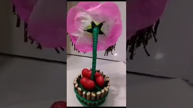 DIY Цветок в горшке "Femme fatale", Роковая женщина), Flower in a pot "Femme fatale".花盆裡的花 смотреть онлайн