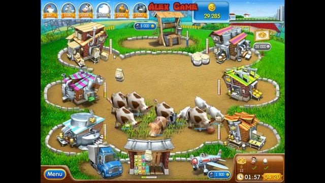 Farm Frenzy Pizza Party only GOLD Russian Road 3 (level 62) Веселая ферма Печем пиццу Русская 3 смотреть онлайн