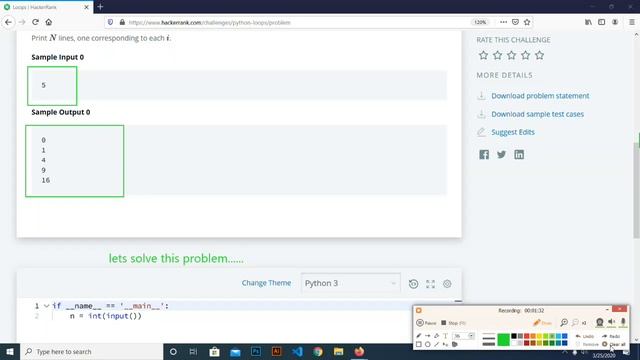 Python Challenge 5 || Loops || HackerRankSolution || Coding Planet смотреть онлайн