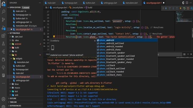 Flutter UI Tutorial | Profile setting page and security page смотреть онлайн