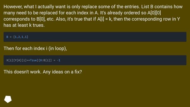 Replacing values in numpy array смотреть онлайн
