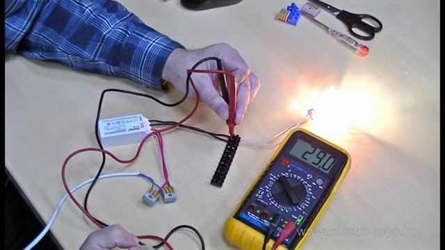 Подключение трансформаторов для галогенных ламп смотреть онлайн