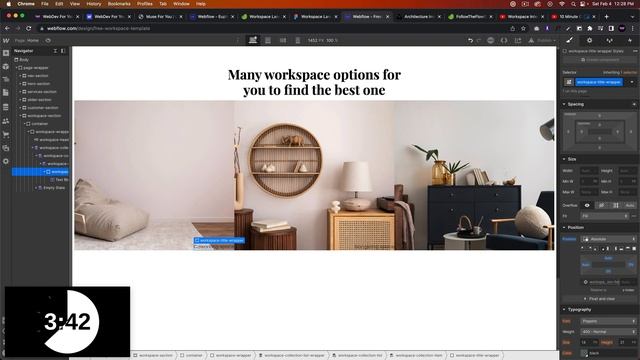 Casually Building in Webflow | Figma To Webflow | WorkSpace Template Part 5 смотреть онлайн