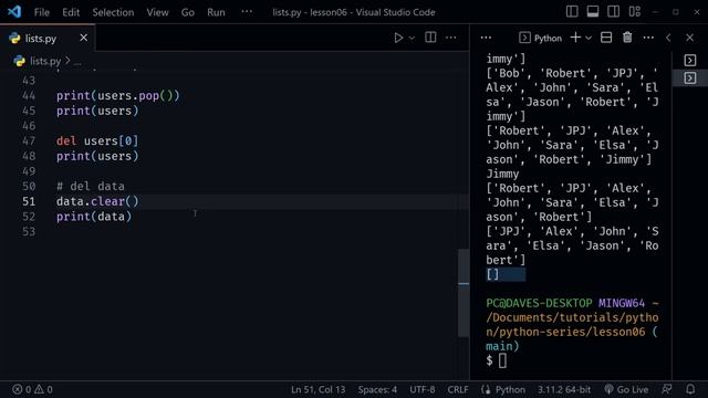 Python Lists & Tuples for Beginners | Python tutorial смотреть онлайн