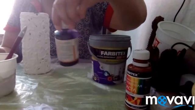 Красивая ваза. Объемная техника из шпатлёвки.Кудрявые веточки. смотреть онлайн