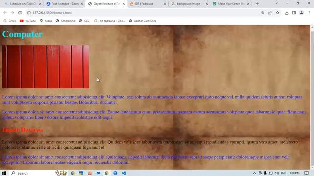 How to change Background image in HTML | GIT Education смотреть онлайн