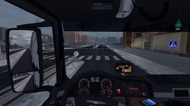 ETS2 1.30 - Poland Rebuilding in Winter - ProMods 2.25 - Low Deck MAN Euro 6 - Realistic Graphics смотреть онлайн