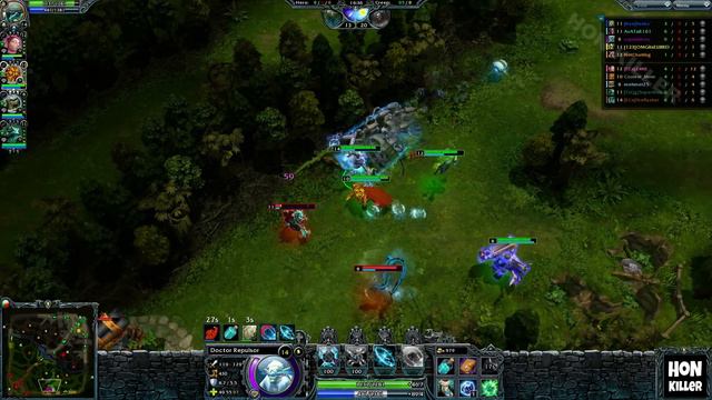 HoN Doctor Repulsor Gameplay - Ascension Dr. Repulsor - Fireflasher - 2004 MMR смотреть онлайн