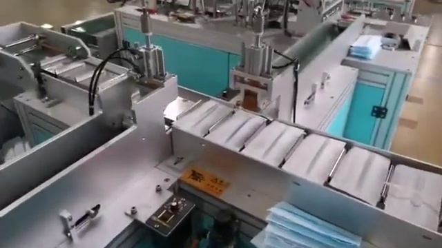 Автоматический комплекс для производства одноразовых трехслойных медицинских масок для лица смотреть онлайн