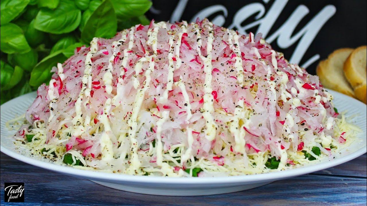 Необычно Вкусный Салат с Редиской, Попробуйте! смотреть онлайн