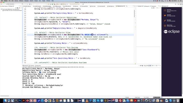 128 JavaBlackboard StringBuilder Metodlari смотреть онлайн