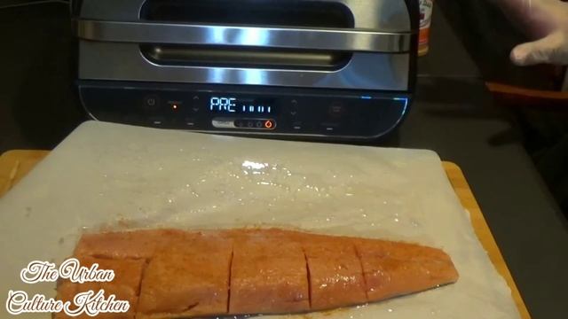 AIR FRIED Grilled Salmon | Ninja Foodi XL Grill | How to Air Fry Salmon смотреть онлайн