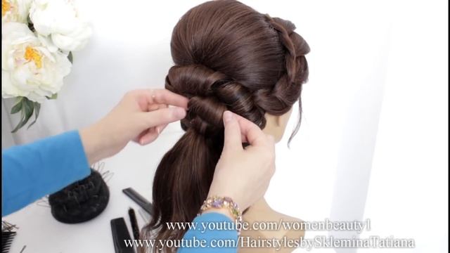 Cute Hairstyles For Medium&long Hair | Hair Inspiration | Bridal Hairstyle Tutorial | Messy Low Bun