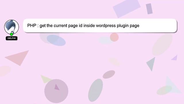 PHP : get the current page id inside wordpress plugin page смотреть онлайн