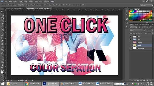 ONE-CLICK COLOR SEPARATION USING PHOTOSHOP ACTION DEMO смотреть онлайн