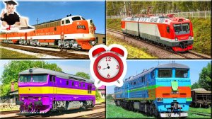 Цветовое путешествие по железной дороге | Учимся распознавать цвета с Академиком Крохой!