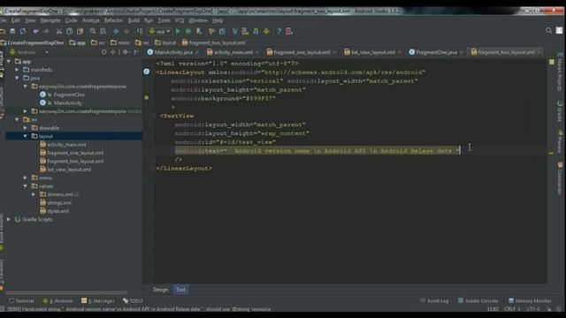 Android Studio Tutorial - 39 - Add a Fragment to an Activity using XML смотреть онлайн