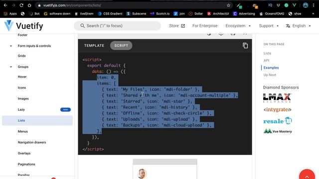 05-Build our Sidebar Component with v list смотреть онлайн