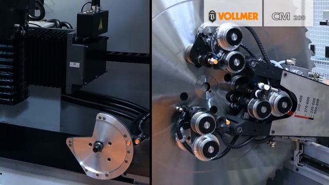 Machine for sharpening circular saws // Handling and Operation // VOLLMER CM 200 CMF 200 ND 340 смотреть онлайн