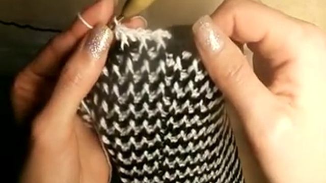 4 Как связать шапочку резинкой, донышко, 1 ряд смотреть онлайн