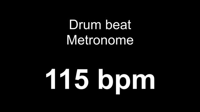 115 bpm metronome drum смотреть онлайн