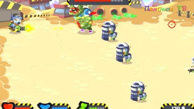 ? ВТОРЖЕНИЕ ЗОМБЯКОВ. #2 Защита поселения в игре Zombie Incursion. Flash games kids смотреть онлайн