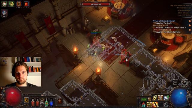 Path of Exile Affliction League Beginner Playthrough with Boneshatter. Part 2 смотреть онлайн