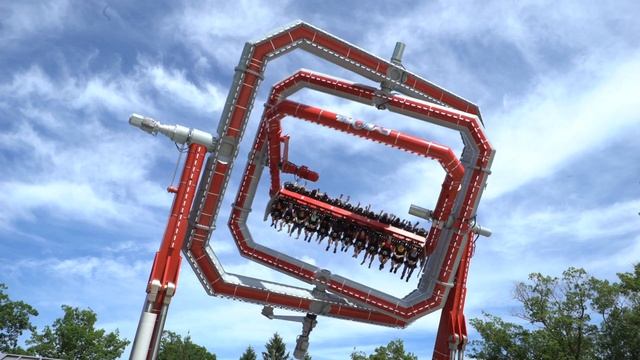 1st OFFICIAL ONRIDE of CYBORG Cyber Spin @ Six Flags Great Adventure смотреть онлайн