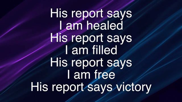 Whose Report Shall You Believe ~ Ron Kenoly ~ lyric video смотреть онлайн