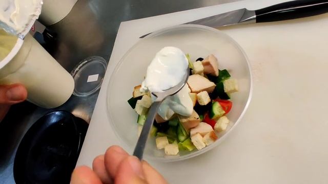 Салат со сметаной (Каймокли салат) смотреть онлайн