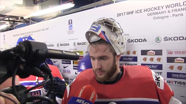 Pavel Francouz po zápase Francie – Česko 2:5 смотреть онлайн