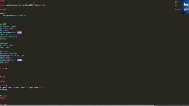 JavaScript Tutorial: How to use Prompt function in Javascript смотреть онлайн