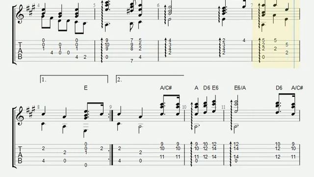 USA 🇺🇸 National Anthem for fingerstyle смотреть онлайн