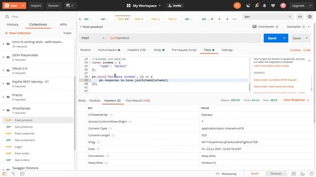 API testing using postman | environment variables, tests, collections смотреть онлайн
