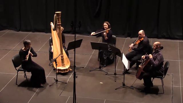JEAN FRANCAIX "Quintet for flute, harp and string trio" I. Andante tranquillo смотреть онлайн