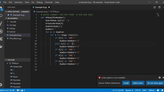 Python Example 8 : Python-Problem: Alphabetic Telephone Number Translator смотреть онлайн