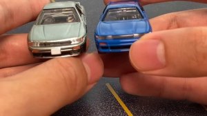 Tomica Premium Nissan Silvia S13 and Nissan 180SX/Silvia hybrid «SilEighty»
