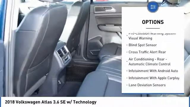 2018 Volkswagen Atlas 3.6 SE w/ Technology [LISTING TYPE] JC589908 смотреть онлайн
