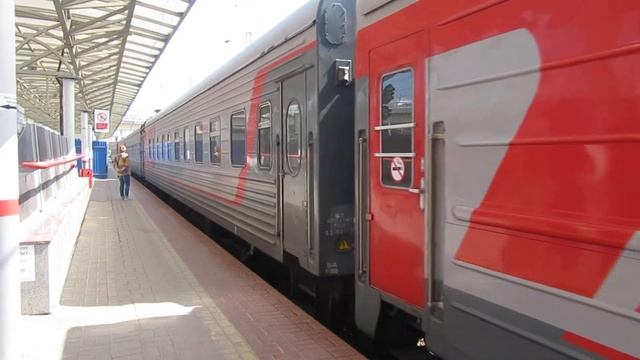 Прибытие ЭП1М-791 с поездом№019Ч Пекин-Москва в Нижний Новгород 28.07.2017 смотреть онлайн