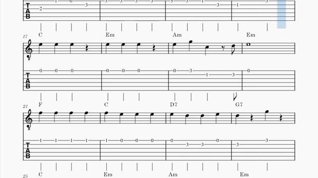 JINGLE BELLS | Easy Guitar Tabs With Chords смотреть онлайн